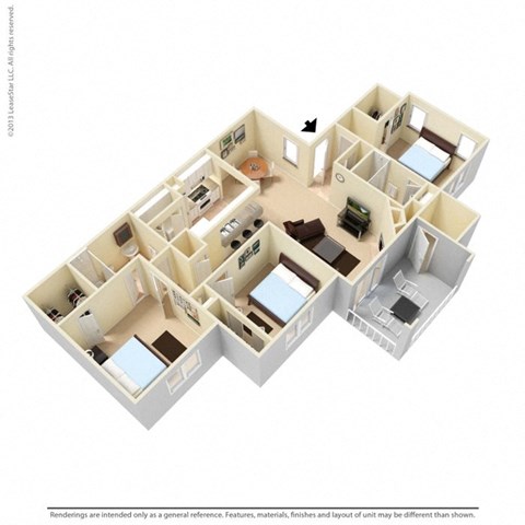 Chestnut Floor Plan at Delta Crossing, Charlotte, 28212